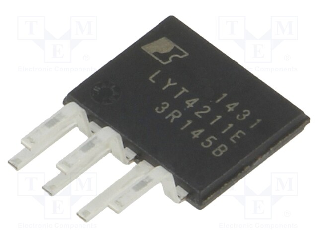 PMIC; AC/DC switcher,LED driver; 85÷132V; Ubr: 670V; eSIP-7C; 12W
