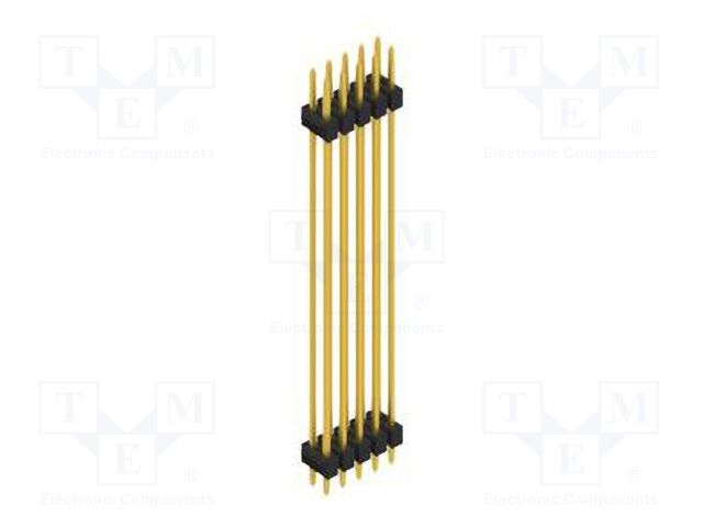 Connector: pin strips; pin header; male; PIN: 10; 2.54mm; THT; 2x5