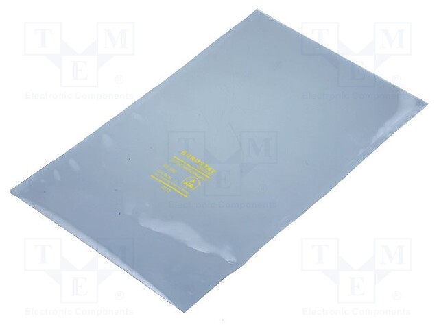 Protection bag; ESD; L: 254mm; W: 152mm; Thk: 76um; IEC 61340-5-1