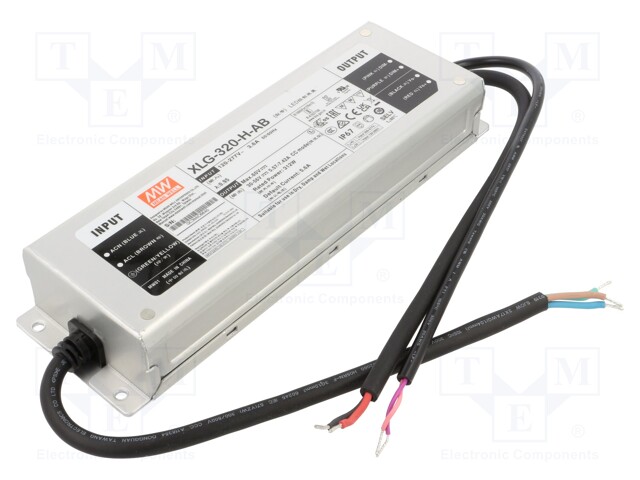 Power supply: switched-mode; LED; 320W; 30÷56VDC; 2800÷7420mA