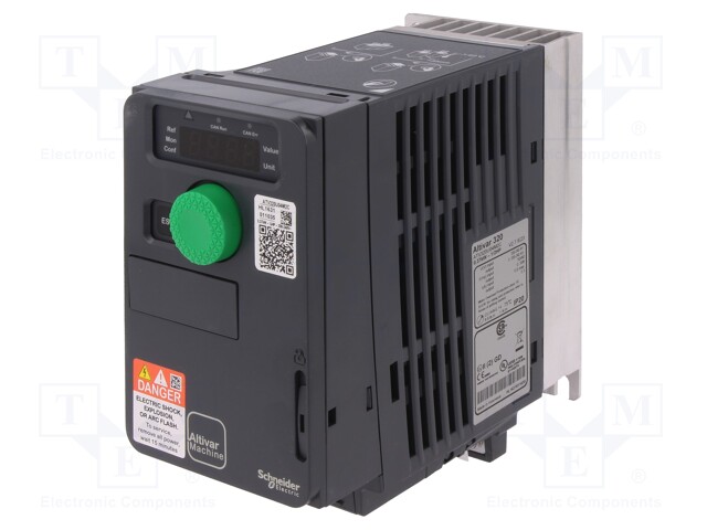Vector inverter; Max motor power: 0.37kW; Usup: 200÷240VAC; IN: 9