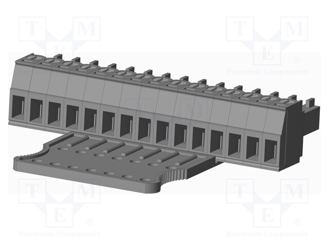 Connector: pluggable terminal block; plug; female; straight; grey