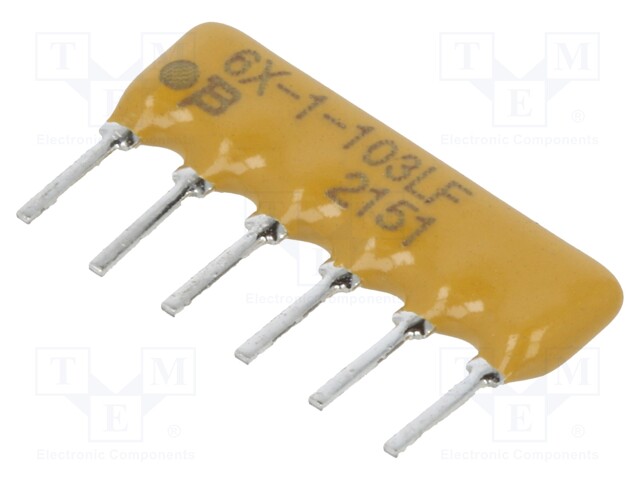 Resistor network: Y; 10kΩ; No.of resistors: 3; THT; 0.3W; ±2%; 100V