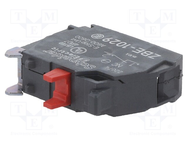 Contact Block, 10 A, 600 V, 1 Pole, Screw