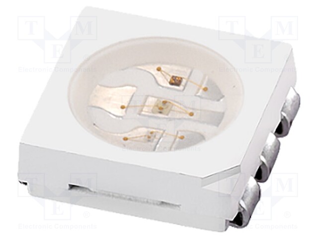 LED; SMD; 5050,PLCC6; RGB; 5x5x1.6mm; 120°; 20mA; Lens: transparent