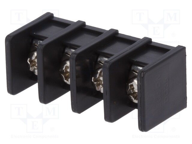 PCB terminal block; straight; 8.25mm; ways: 4; on PCBs; 4mm2; 20A