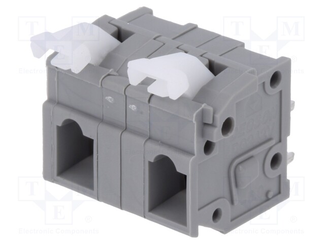 PCB terminal block; straight; 10mm; ways: 2; on PCBs; 0.2÷2.5mm2