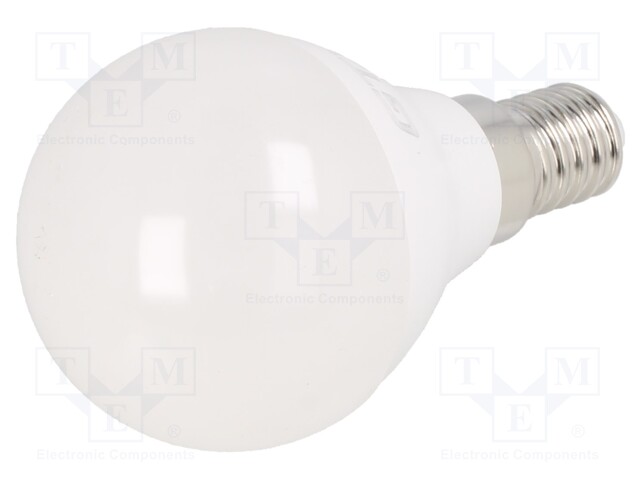 LED lamp; cool white; E14; 230VAC; 255lm; 3W; 160°; 6400K