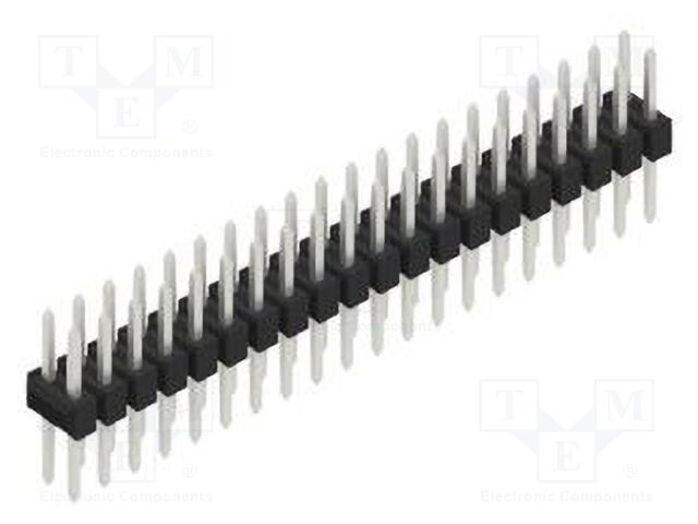 Connector: pin strips; pin header; male; PIN: 40; 2.54mm; THT; 2x20
