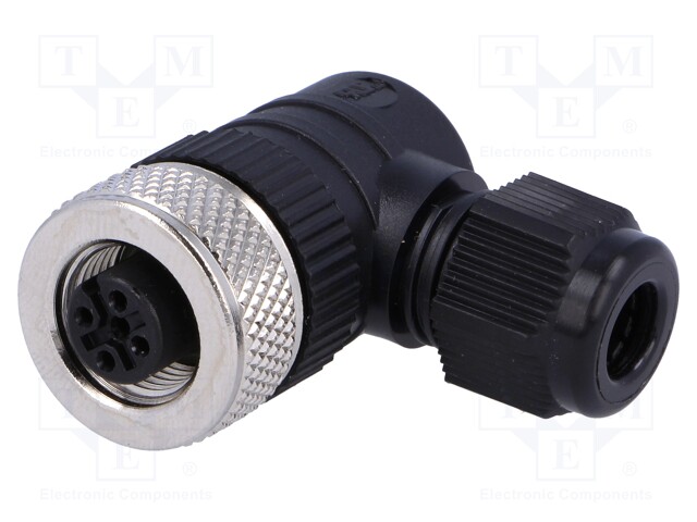 Plug; M12; PIN: 4; female; A code-DeviceNet / CANopen; for cable