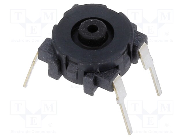 Switch: microswitch TACT; Pos: 2; 0.02A/24VDC; OFF-(ON); round