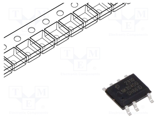 AC/DC Converter, Buck, Buck-Boost, Flyback, 85V to 265VAC In, 120mA, SOIC-8