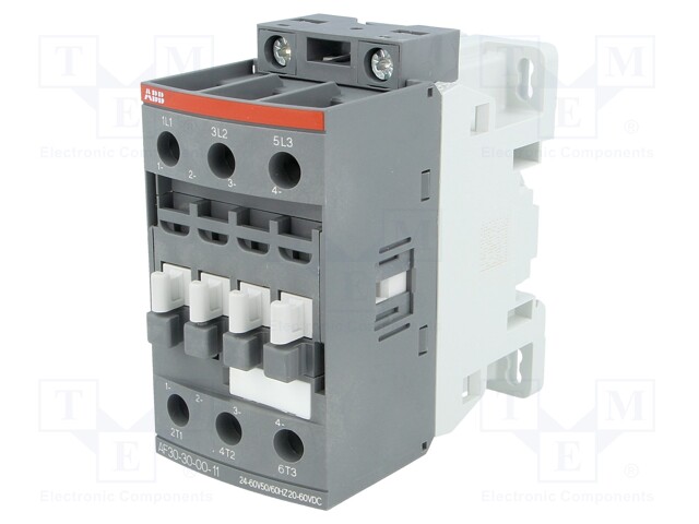 Contactor: 3-pole; NO x3; Auxiliary contacts: NC; 48÷130VAC; 30A