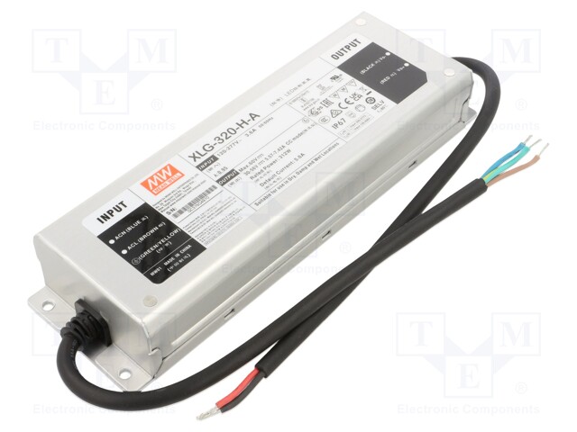 Power supply: switched-mode; LED; 320W; 30÷56VDC; 2800÷7420mA