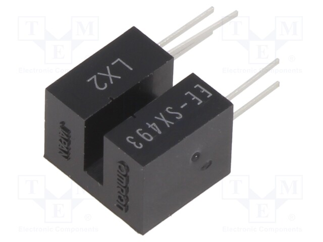 Sensor: photoelectric; through-beam (with slot); Slot width: 2mm