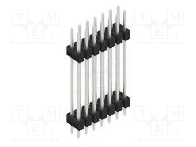 Connector: pin strips; pin header; male; PIN: 14; 2.54mm; THT; 2x7