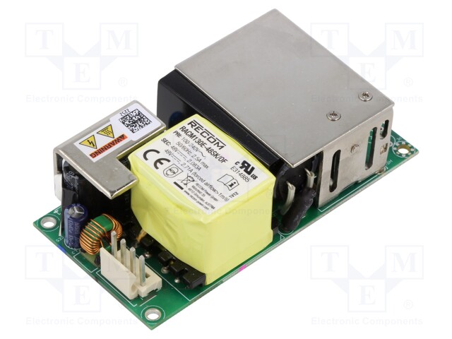 Power supply: switched-mode; 130W; 85÷264VAC; 48VDC; 2.71A; 88%