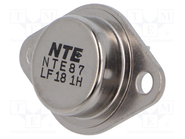 Transistor: NPN; bipolar; 250V; 10A; 200W; TO3