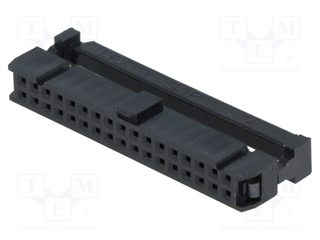 Plug; IDC; female; PIN: 34; IDC; for ribbon cable; 1.27mm