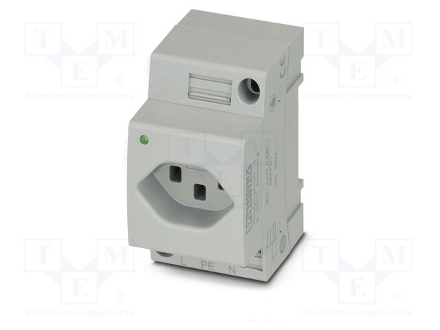 Connector: AC supply; socket; female; 16A; PIN: 3; screw terminal