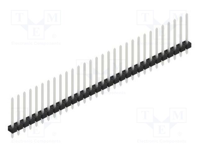 Connector: pin strips; pin header; male; PIN: 30; 2.54mm; THT; 1x30