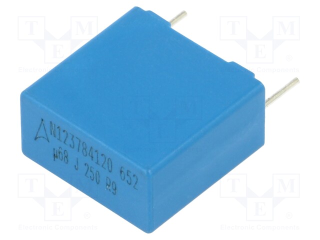 Capacitor: polypropylene; 680nF; Body dim: 9x17.5x18mm; THT; ±5%