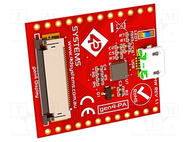 USB to ZIF 30 adapter; Interface: GPIO,SPI,serial; -15÷65°C