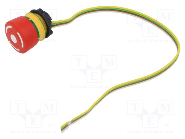 Switch: emergency stop; Stabl.pos: 2; NC + NO; 5A/250VAC; 5A/24VDC