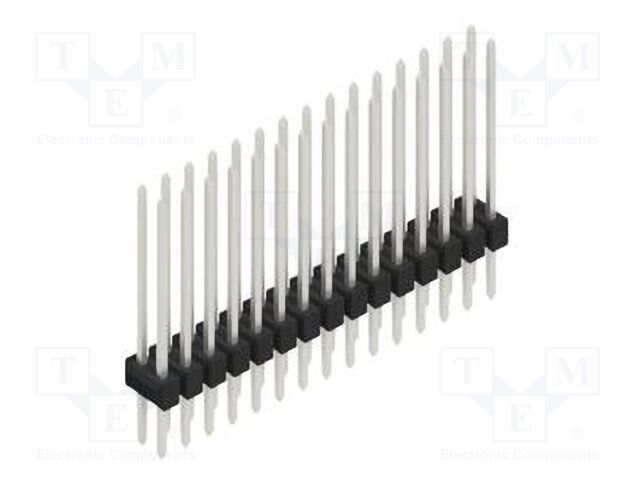 Connector: pin strips; pin header; male; PIN: 30; 2.54mm; THT; 2x15