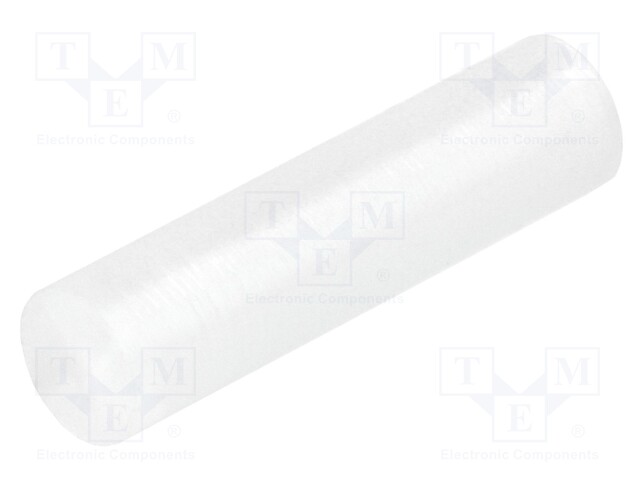 Spacer sleeve; LED; Øout: 5mm; ØLED: 5mm; L: 19.5mm; natural; UL94V-2