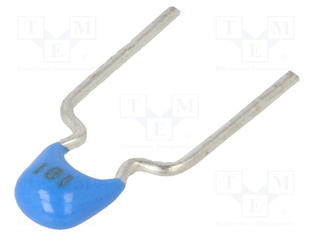 Capacitor: ceramic; MLCC; 100pF; 50VDC; C0G; ±5%; THT; 5mm