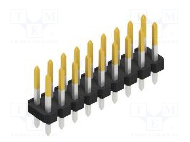 Connector: pin strips; pin header; male; PIN: 18; 2.54mm; THT; 2x9