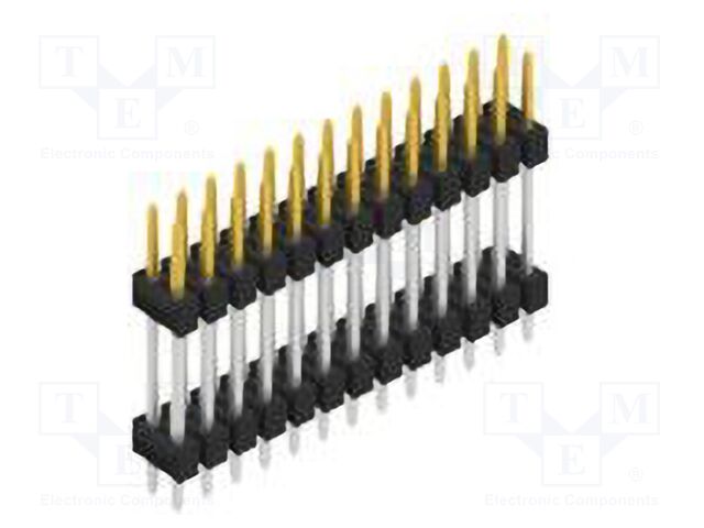 Connector: pin strips; pin header; male; PIN: 26; 2.54mm; THT; 2x13