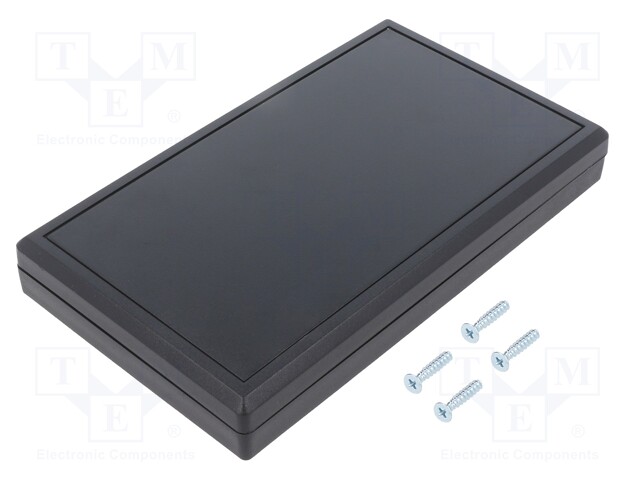 Enclosure: desktop; TENCLOS FLAT; X: 85mm; Y: 145mm; Z: 21mm; ABS
