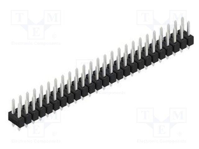 Connector: pin strips; pin header; male; PIN: 50; 2.54mm; THT; 2x25
