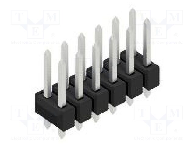 Connector: pin strips; pin header; male; PIN: 12; 2.54mm; THT; 2x6