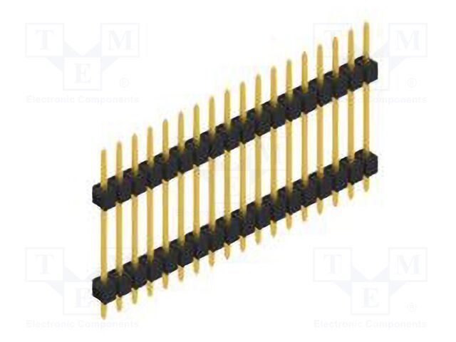 Connector: pin strips; pin header; male; PIN: 18; 2.54mm; THT; 1x18
