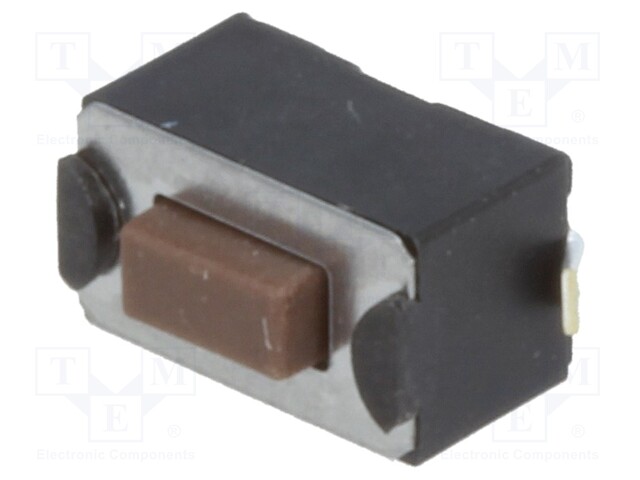 Microswitch TACT; SPST-NO; Pos: 2; 0.05A/12VDC; SMT; none; 1.6N