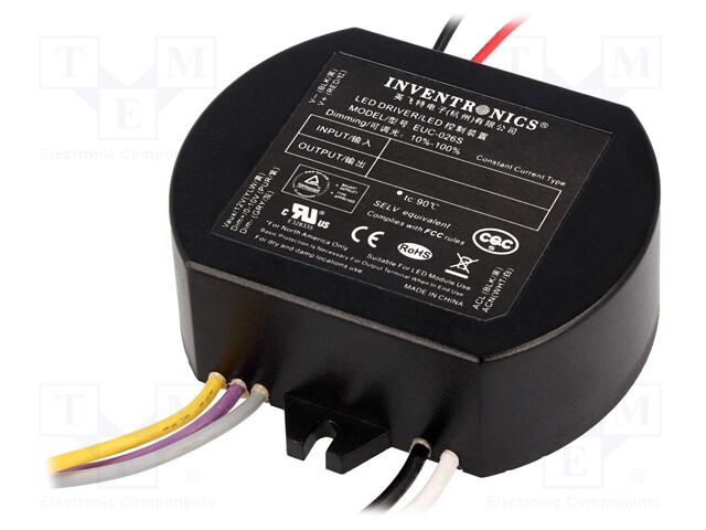 Power supply: switched-mode; LED; 26W; 19÷37V; 700mA; 90÷305VAC