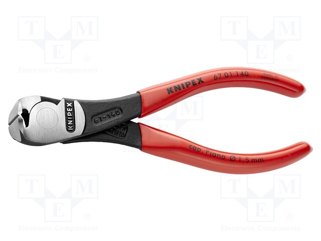 Pliers; end,cutting; 140mm