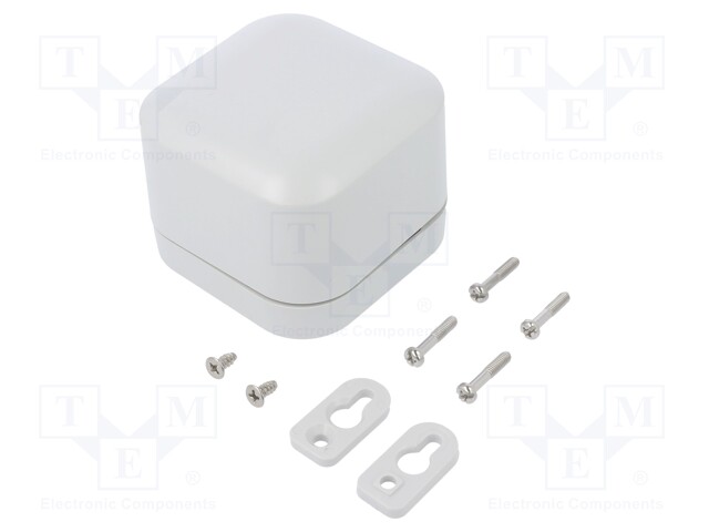 Enclosure: multipurpose; X: 80mm; Y: 80mm; Z: 60mm; polycarbonate