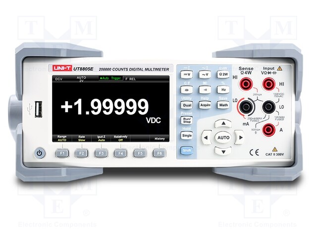 Benchtop multimeter; LCD 4,3"; VDC: 200mV,2V,20V,200V,1kV