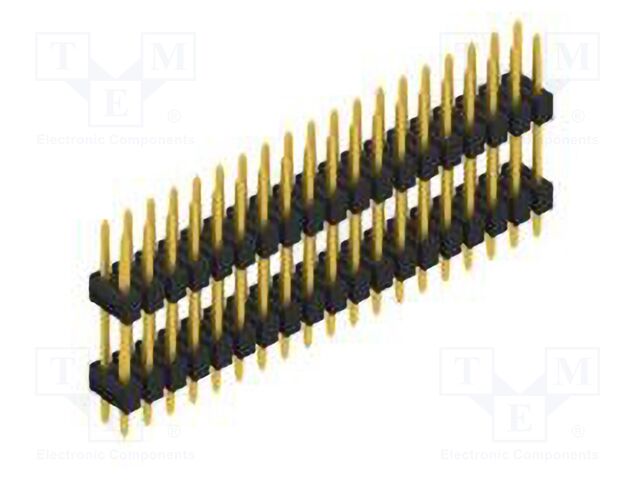 Connector: pin strips; pin header; male; PIN: 38; 2.54mm; THT; 2x19