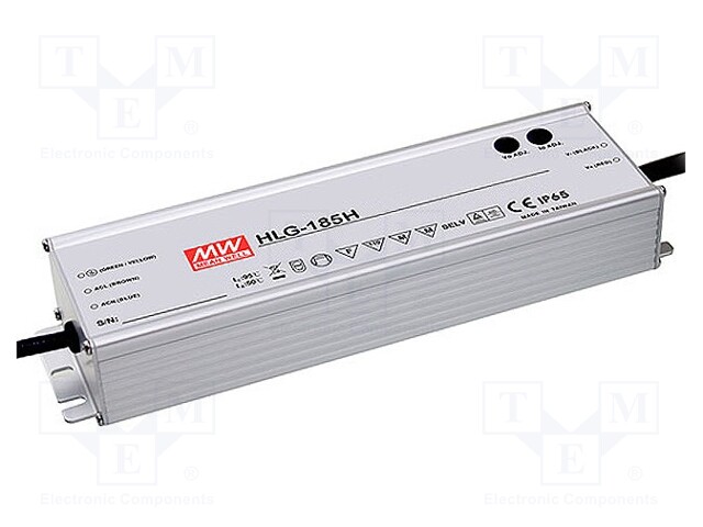 Power supply: switched-mode; LED; 187.2W; 24VDC; 22÷27VDC; IP65