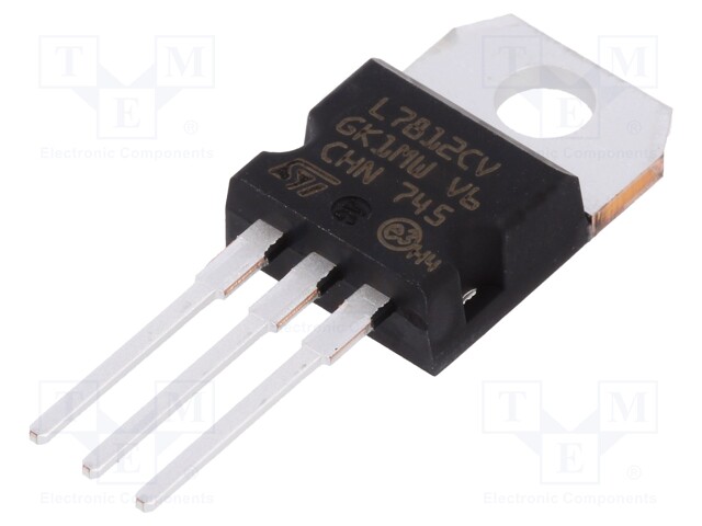 IC: voltage regulator; linear,fixed; 12V; 1.5A; TO220; THT