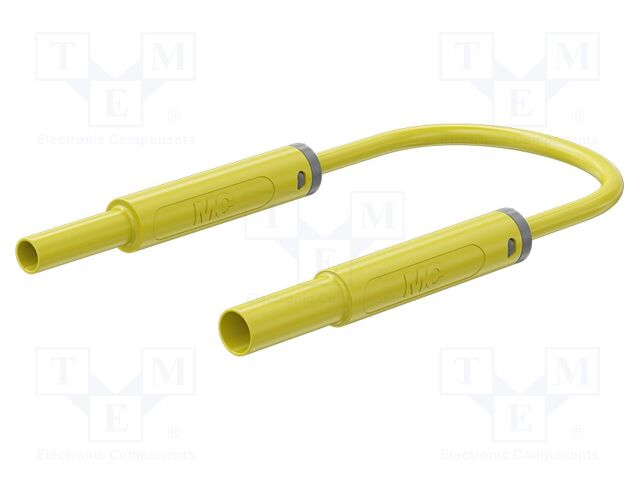 Test lead; 19A; banana socket 4mm,banana plug 4mm; insulated