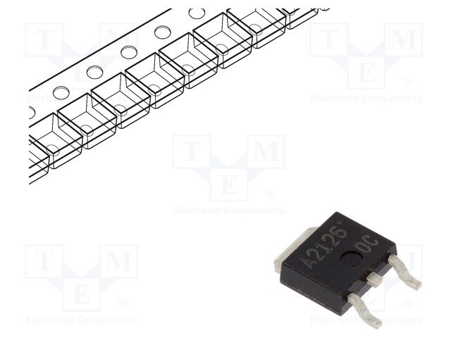 Transistor: PNP; bipolar; 50V; 3A; 800mW; TO252-3