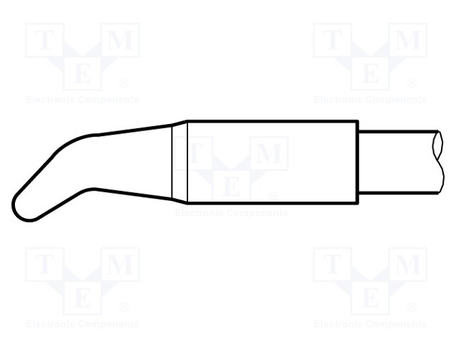Tip; bent conical; 2mm; longlife