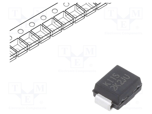 Thyristor: sidac; 1A; SMB; 104÷118V; SMD; reel,tape; bidirectional