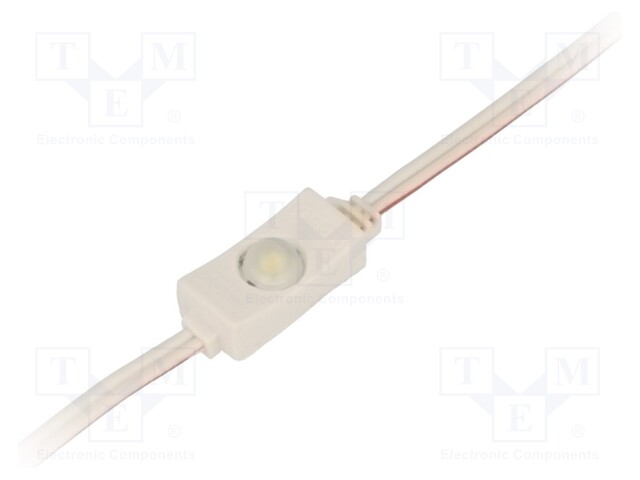 Module: LED; Colour: white cold; 0.6W; 42(typ)lm; 12VDC; 120°